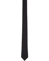 Cravate en soie noire Givenchy