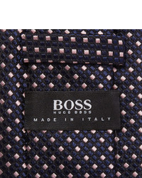 Cravate en soie noire Hugo Boss