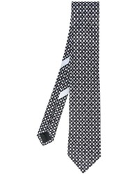 Cravate en soie noire Salvatore Ferragamo