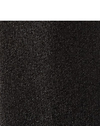 Cravate en soie noire Lanvin
