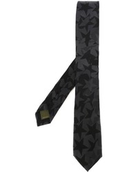 Cravate en soie noire Valentino Garavani
