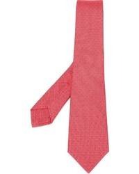 Cravate en soie rouge Kiton