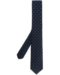 Cravate en soie tressée bleu marine Gucci