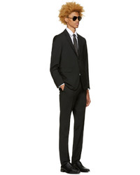 Cravate en soie tressée noire Givenchy