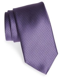 Cravate en soie violet clair