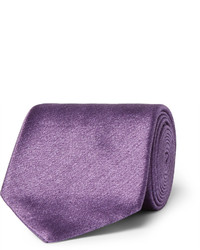 Cravate en soie violet clair Charvet