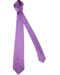 Cravate en soie violette