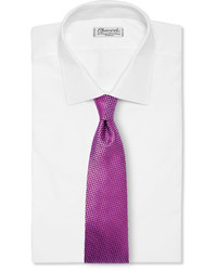 Cravate en soie violette Charvet