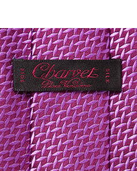 Cravate en soie violette Charvet