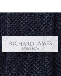 Cravate en tricot bleu marine Richard James