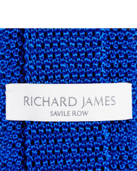 Cravate en tricot bleue Richard James