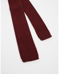 Cravate en tricot bordeaux Asos