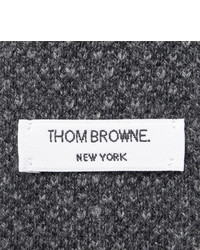 Cravate en tricot gris foncé Thom Browne