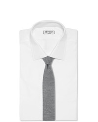 Cravate en tricot grise Hugo Boss