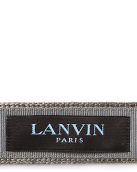 Cravate en tricot grise Lanvin