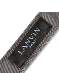Cravate en tricot grise Lanvin