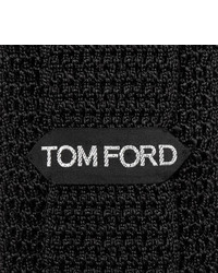 Cravate en tricot noire Tom Ford