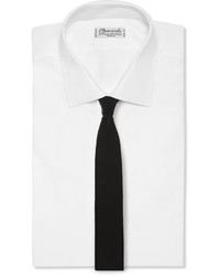 Cravate en velours noire Lanvin