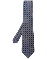 Cravate géométrique bleue Etro