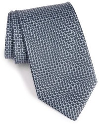 Cravate géométrique grise