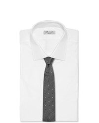Cravate géométrique grise Turnbull & Asser