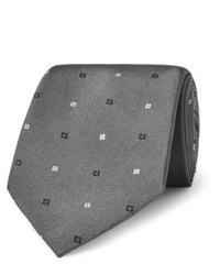 Cravate géométrique grise Turnbull & Asser