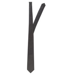 Cravate gris foncé Armani Collezioni