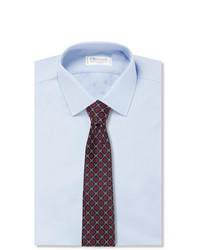 Cravate imprimée bleu marine Gucci