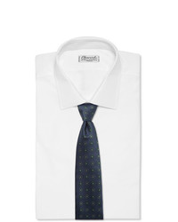 Cravate imprimée bleu marine Drake's