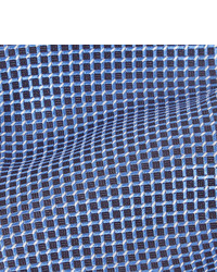 Cravate imprimée bleu marine Ermenegildo Zegna