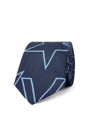 Cravate imprimée bleu marine Givenchy