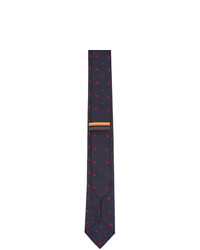 Cravate imprimée bleu marine Paul Smith