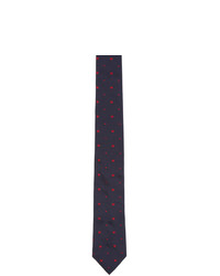 Cravate imprimée bleu marine Paul Smith