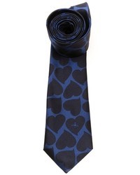 Cravate imprimée bleu marine Vivienne Westwood