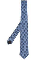 Cravate imprimée bleue Moschino