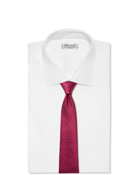 Cravate imprimée bordeaux Charvet