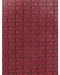 Cravate imprimée bordeaux Moschino