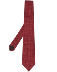 Cravate imprimée bordeaux Moschino