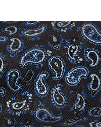 Cravate imprimée cachemire bleu marine Etro