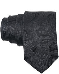 Cravate imprimée gris foncé