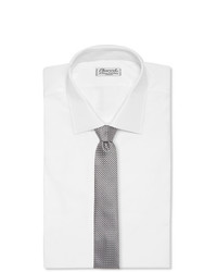 Cravate imprimée grise Giorgio Armani