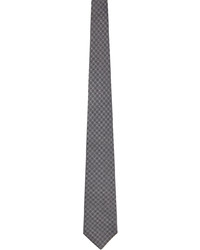 Cravate imprimée grise Brunello Cucinelli