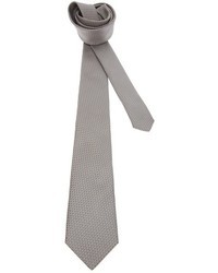 Cravate imprimée grise Saint Laurent