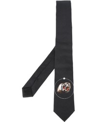 Cravate imprimée noire Givenchy