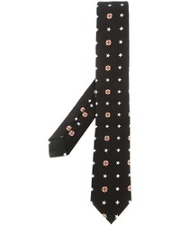 Cravate imprimée noire Givenchy
