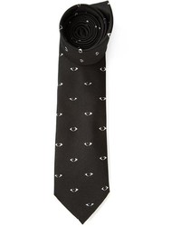 Cravate imprimée noire Kenzo