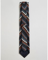 Cravate imprimée noire Asos