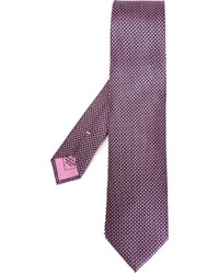 Cravate imprimée pourpre Brioni