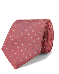 Cravate imprimée rose Turnbull & Asser