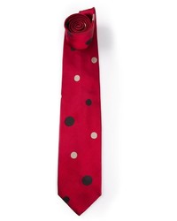 Cravate imprimée rouge Gianfranco Ferre
